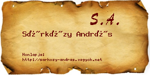 Sárközy András névjegykártya